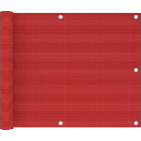 Brise vue pour balcon - Brise vent Écran de jardin Rouge 75x600 cm PEHD BV670689 - BonneVie (1/5)