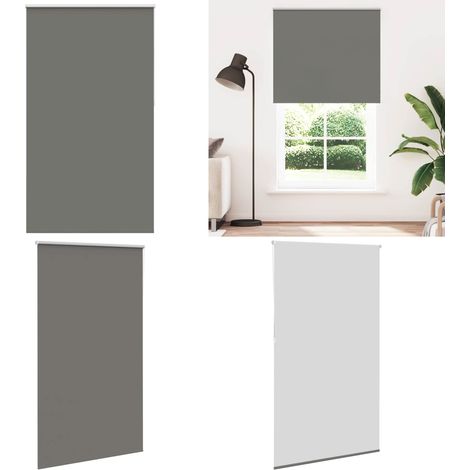 vidaXL Verdunkelungsrollo Grau 135x210cm Stoffbreite 131,6cm Polyester (1/5)