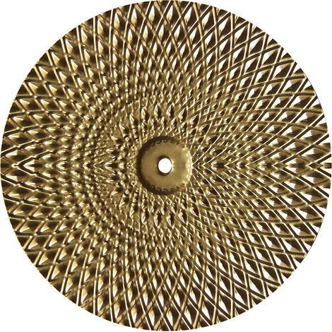 Goldene Eisen-Wandkunst - Metallornament - Verschiedene Muster 13,5 cm bis 25,5 cm - Goldener Zierrahmen für Wohnzimmer, Büro, Vintage-Geschenk. (1/5)