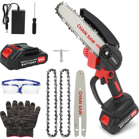 Mini Tronçonneuse 6 Pouces 24V – 2 Batteries (1/5)