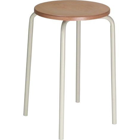 FRANKEL kaiserkraft, Tabouret fixe, assise en contreplaqué de