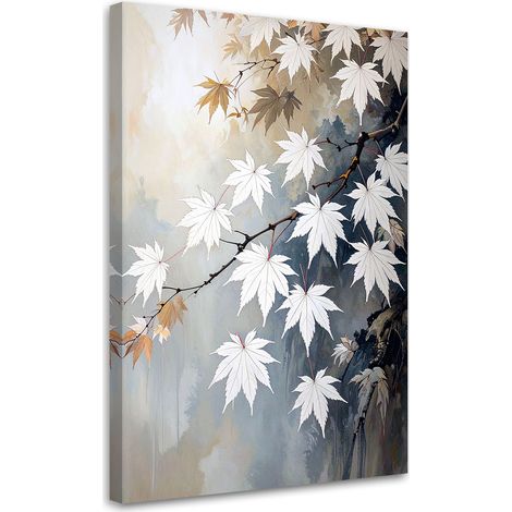 Impresión de Imagen Hojas de arce japonés blanco y beige 20x30 (1/5)