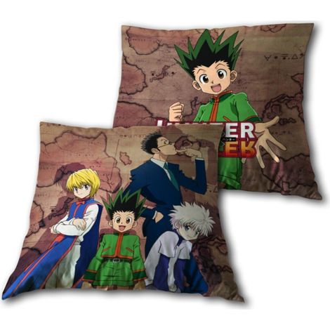 Coussin Hunter x Hunter - 4 personnages - 35x35 cm (1/2)