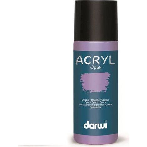 Peinture acrylique - Glycine - Tous supports - Opaque - Indélébile - Darwi - 80ml