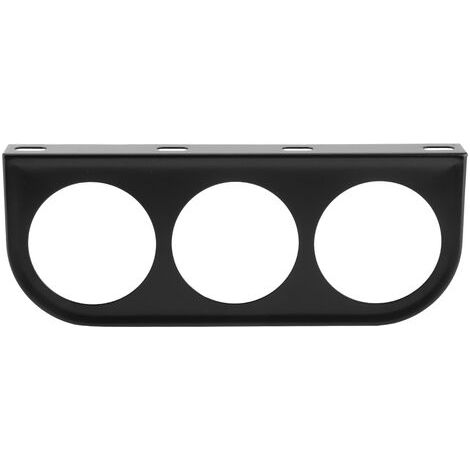 52mm/2in 3 trous Triple tableau de bord coque jauge support de montage voiture tableau de bord compteur fer support noir (1/5)