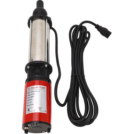 Pompe submersible solaire 12V 300W 15m hauteur de refoulement 4m³/h pour irrigation (1/5)