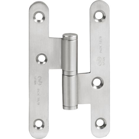 Pernio 95mm pala redonda inox puerta interior/exterior izquierda