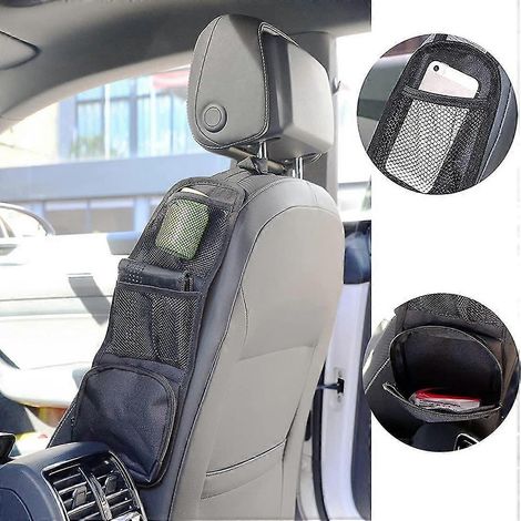 Auto-Netz-Organizer, Seiten-Organizer, Automobil-Aufbewahrung, Hängetasche, Getränkehalter mit mehreren Taschen, Netz (1/3)
