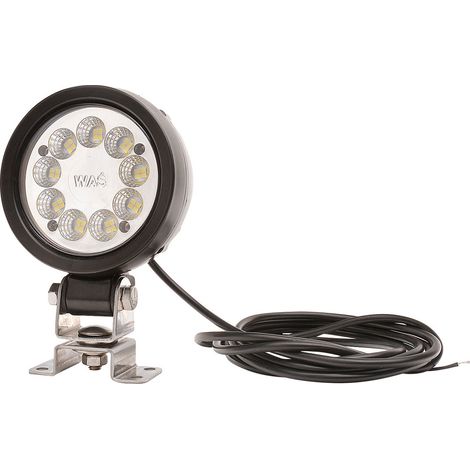 WAS Arbeitsscheinwerfer 12 V/DC, 24 V/DC WAS 163 ADR RUND 1216 ADR Weitreichende Ausleuchtung (Ø x T