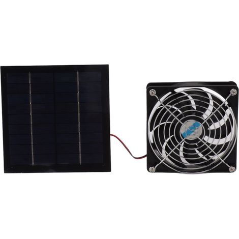 Kit de panneau portatif puissant de ventilateur d'extraction actionné solaire de 20W de 12cm pour la maison d'animal familier de serre de RV (1/5)