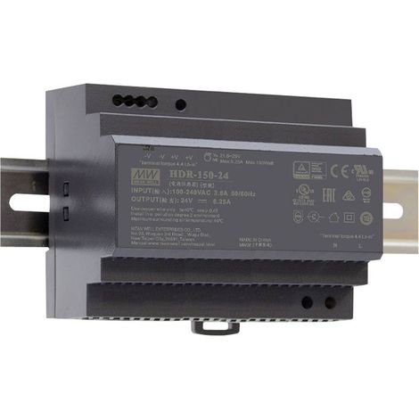Alimentation rail DIN MEAN WELL HDR-150-15 15 V/DC 9.5 A 142.5 W 1 x 1 pc(s) (1/2)