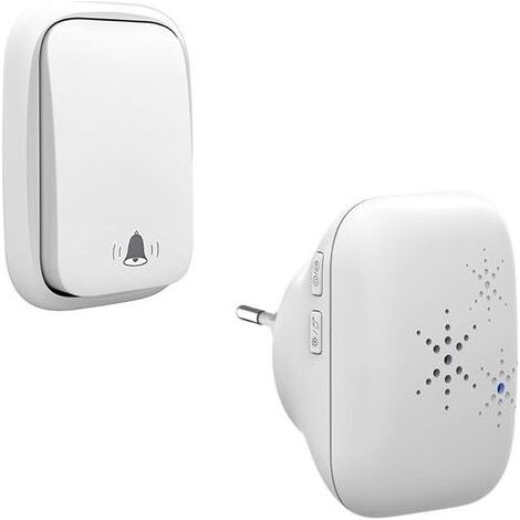 Sonnette sans Fil et sans Pile Extérieur Étanche IP 65 Neige Pluie Humidité,blanc (1/5)