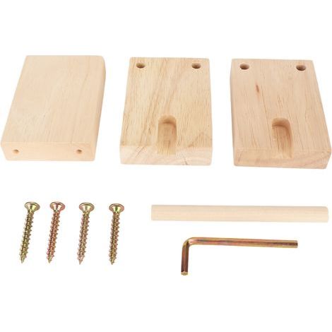 Porte-fil à bois rotatif 5,1 po - Support robuste lisse pour tricot, crochet et couture - Montage facile (1/5)