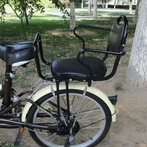 Vélo électrique siège arrière pour Enfant Vélo de Montagne Vélo Siège d'enfant pour bébé avec barrière Haute (1/4)