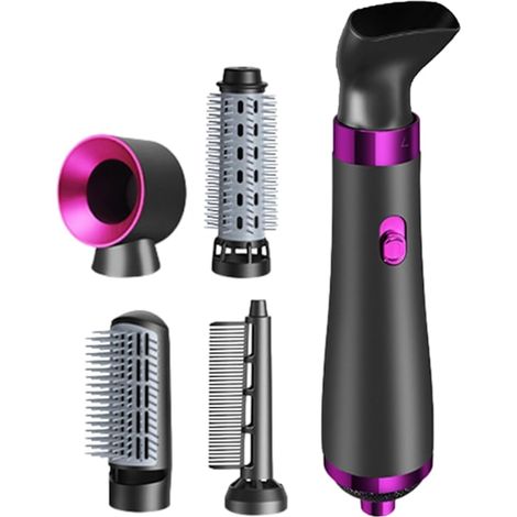 Ce lisseur combine un lisseur à chauffe rapide, un sèche-cheveux multifonctionnel, un peigne séchoir et un peigne lisseur chauffant, offrant d'excellents résultats de coiffage et convenant à tous les  (1/5)