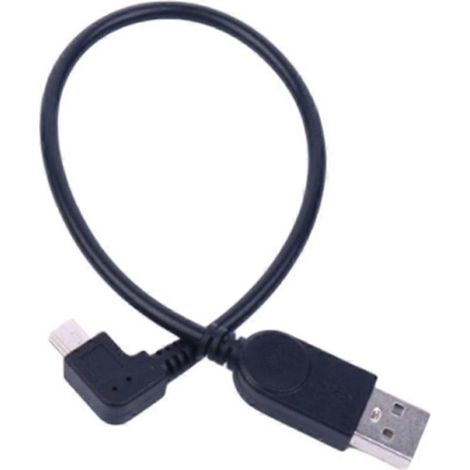 USB-A-auf-Mini-USB-Winkel-Datenkabel/Stromkabel für Überwachungskameras