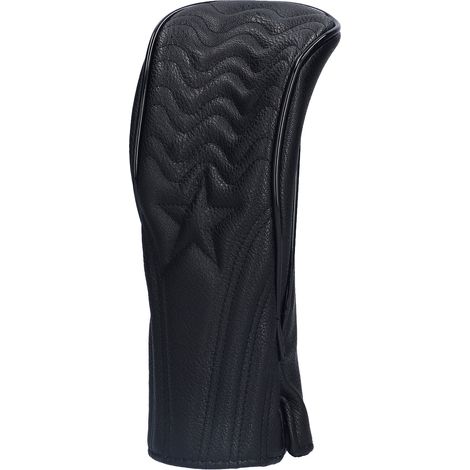 Housse de tête de club de golf imperméable en cuir PU, noire. (1/5)