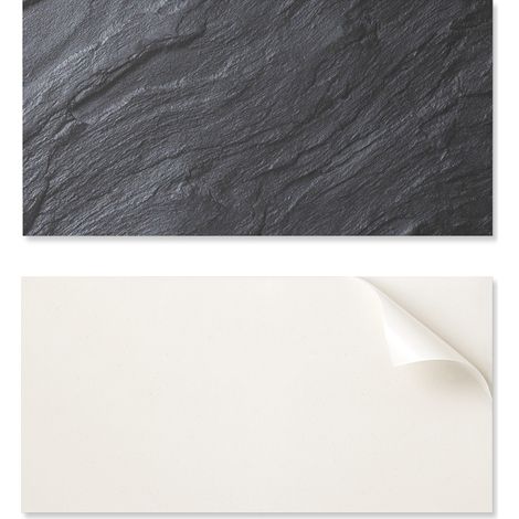 Panel autoadhesivo de PVC para comedor con gr谩ficos, 100 x 50 cm, textura de piedra natural.