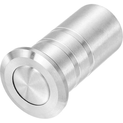 13mm/0.51" Protège-Serrure De Porte, 304 Acier Inoxydable Insert De Verrou Coulissant Antipoussière Sécurisé, Accessoires De Verrou À Boulon Pour Serrure Intérieure Et, Argent (1/5)