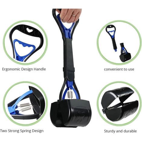 45 cm Pelle à Déjections Canines Portable, Avec Levier Facile à Utiliser pour Chiens et Chats (1/3)