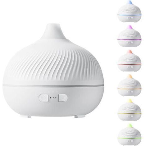 Diffuseur d'Huiles Essentielles Électrique Lumière D'Ambiance 7 Couleurs Avec Prise USB,Diffuseur D'Huiles Essentielles Électrique Humidificateur pour Cheminée Salle de Bain Salon Centre