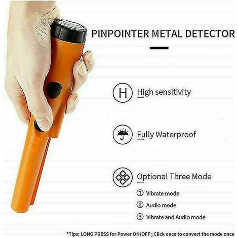 Detector de metales Garrett Pro-Pointer: compacto, resistente al agua, con batería de 30 horas de duración y luz LED para condiciones de poca luz. (1/5)