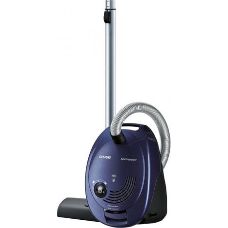 Aspirapolvere Siemens VS06A111 da 2200 W con serbatoio cilindrico da 4 L, aspirazione a secco, sacco polvere, design compatto e microfiltro (1/4)