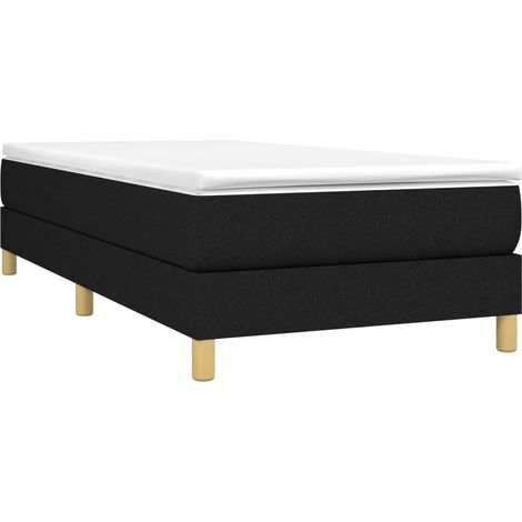 Struttura Letto a Rete a Molle Nero 90x190 cm in Tessuto vidaXL