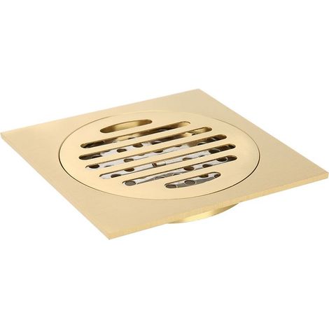 Grille de Douche Anti-Odeurs en Laiton pour Salle de Bain, Évacuation d'Eau et Accessoire de Plomberie