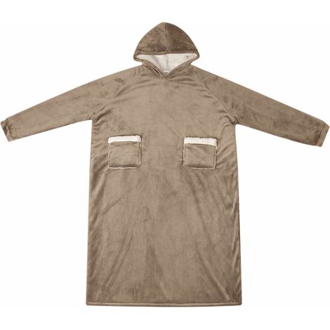 vidaXL Sudadera manta Camel M Forro Polar y Franela (1/2)