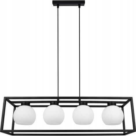 LAMPE SUSPENDU CAGE ÉLÉGANTE BOULE DE VERRE (1/5)