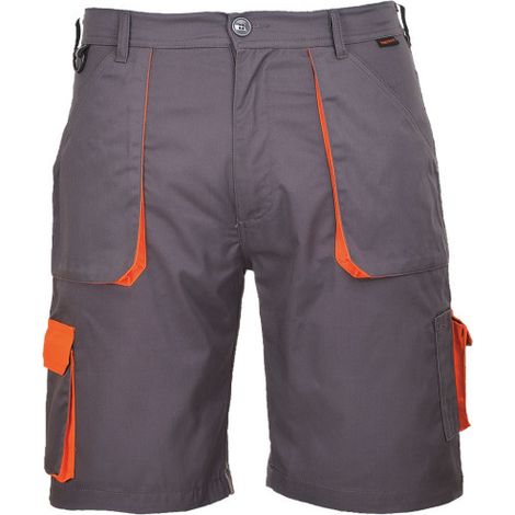 Pantalones cortos bicolor con cintura elástica Texo Contrast TX14 M Gris