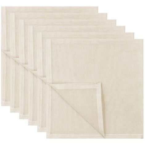 Pair Pack de 6 Oeillet de Chiffons, de Fromage en Tissu 50 x 50 cm en Coton de Tissu filtrant de l'effort, de la Gaze Tissu Densité de 100 Machine coton à Fromage pour Fromage Maison, Jus de Fruits, P