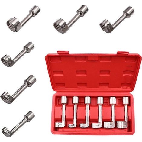 Set mit 6 L-förmigen Innensechskantschlüsseln für die Möbelmontage und verschiedene Reparaturprojekte, vielseitiges Schraubwerkzeug.