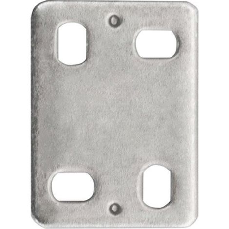 Piastrina di giunzione dritta asolata 40 x 30 spessore 2 mm. - 4 pz.