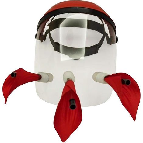 Mangeoire à oiseaux en forme de casque, mangeoire à fleurs portable à porter sur la tête (1/4)