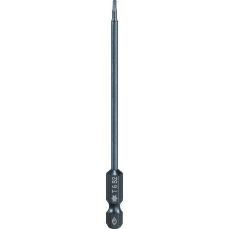 Embout de Tournevis Torx Magnétique, T6 1/4" Hex Tige Longueur 100mm Embout de Vissage Long Hexagonal en Acier S2 avec Trou pour Retirer les Vis de Fixation Outils (1/5)