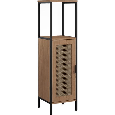 Midischrank Linara, Eiche/Schwarz, 30 x 110 cm, Vicco (1/5)