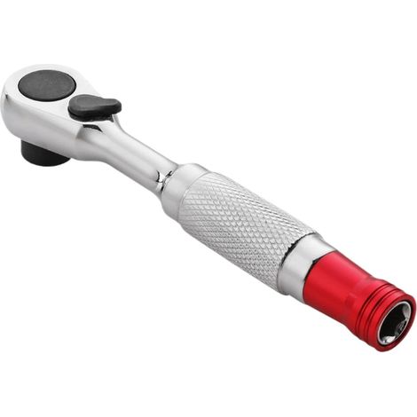 Clé à cliquet réversible à double tête, outil robuste pour réparation automobile 1/4 po (1/5)