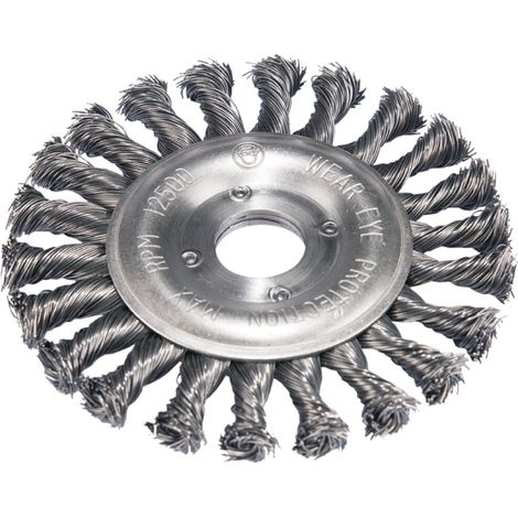 KS Tools Rostfreie Stahldrahtrundbürste 0,5 mm, Ø 115 mm (1/4)