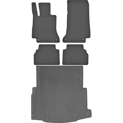 Juego de alfombrillas de goma para coche y alfombrilla para maletero para Mercedes Clase E W213 Sedán (2016-2023).