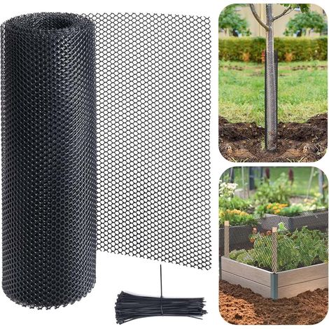 Filet de protection maillé pour balcon et fenêtre, clôture de poulailler, barrière de sécurité pour chat, Composition : 0.43, Couleur : noir (1/5)