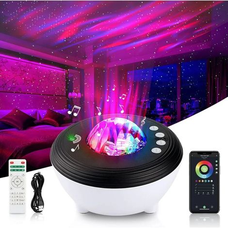 Projecteur de ciel étoilé LED pour enfants, veilleuse galaxie WiFi Bluetooth avec bruit blanc, compatible avec Alexa, lampe de projection d'étoiles pour favoriser le sommeil (1/4)