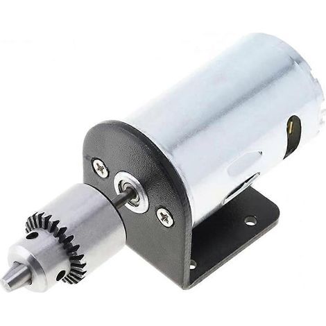 Kit de mini-perceuse à moteur 555 (0,3-4 mm) avec mandrin JT0, mandrin manuel miniature et outils de montage inclus. (1/5)