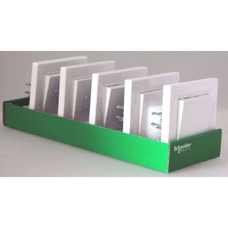 Schneider Electric – Lot de 5 interrupteurs va-et-vient 40mm – Montage monobloc – Bornes à vis ou à griffes – Pour circuits d'éclairage standards