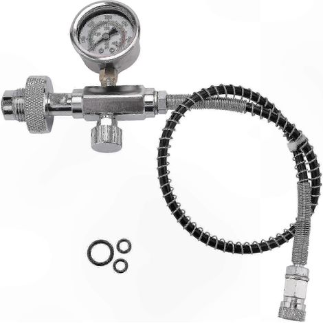 Adaptateur de station de remplissage PCP G5/8 DIN 300 Bar, tuyau de 50 cm pour bouteilles de plongée (1/5)