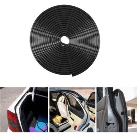 (Black) 5m Rubber Sealing Strip, Car Door Anti-Collision Strip, Protects Car Door Edge (1/5)