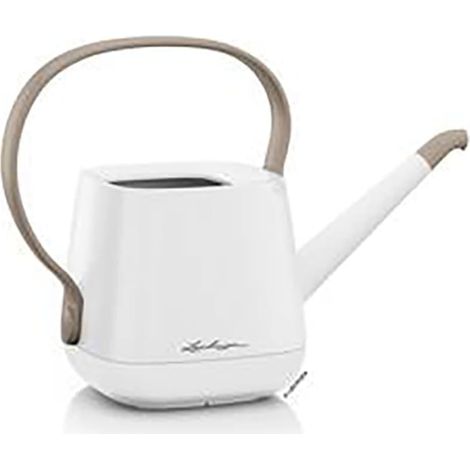 Lechuza – Arrosoir YULA – Blanc / taupe, satiné, 1,7 litre, L 30 x P 15 x H 21,5 cm (1/3)