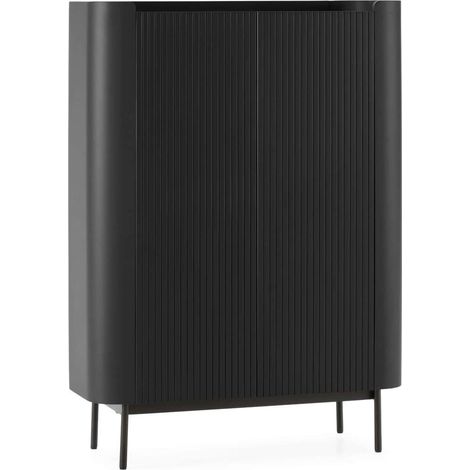Mueble auxiliar 2 puertas md-Maya acabado negro. 140cm(alto) 100cm(ancho) 40cm(prof). (1/5)
