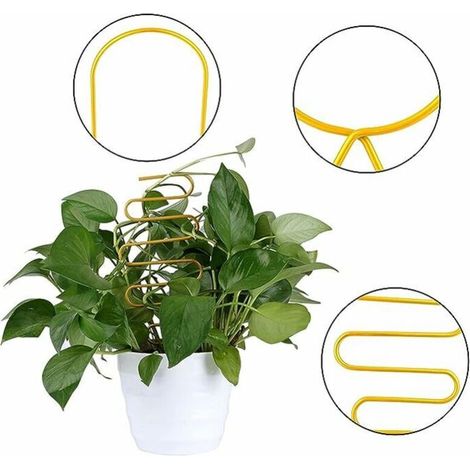 Set di 3 tralicci per piante in vaso, mini tralicci per piante rampicanti, piccolo supporto per piante rampicanti (1/4)